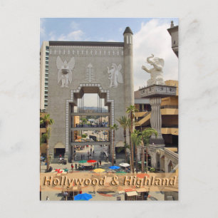 Hollywood en Highland Los Angeles Briefkaart