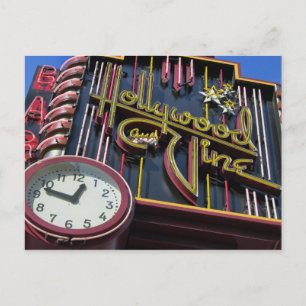 Hollywood en Vine sign briefkaart