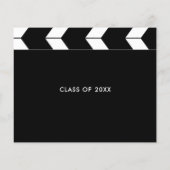 Hollywood Film Afstudeerfeest Chalkboard Uitnodige Flyer (Achterkant)