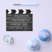 Hollywood Film Afstudeerfeest Chalkboard Uitnodige Flyer (Enkel)
