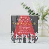 Hollywood Film Award Party Uitnodiging (Staand voorkant)