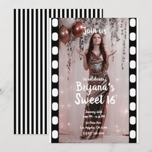 Hollywood Film Bioscoop Fotografie Sweet 16 Kaart