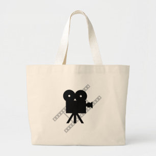 hollywood film cine camera film grote tote bag