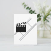 hollywood film clapper briefkaart (Staand voorkant)
