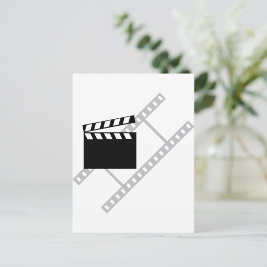 hollywood film clapper briefkaart (Staand voorkant)