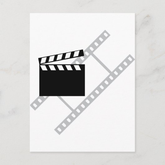 hollywood film clapper briefkaart (Voorkant)