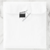 hollywood film clapper ronde sticker (Tas)