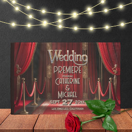 Hollywood-film Red Carpet Premiere Wedding Gastenboek