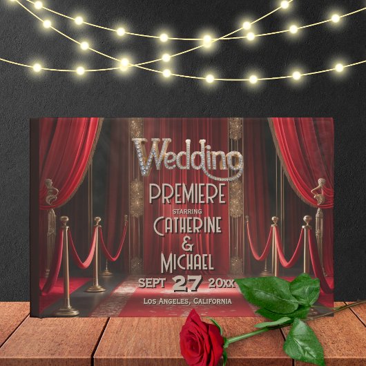 Hollywood-film Red Carpet Premiere Wedding Gastenboek
