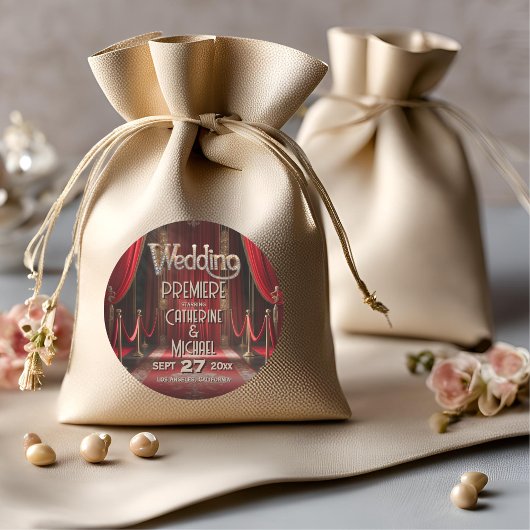 Hollywood-film Red Carpet Premiere Wedding Ronde Sticker
