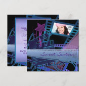 Hollywood-filmster Sweet 16 verjaardagsfeestje Kaart (Voorkant / Achterkant)