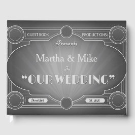  Hollywood-filmtitel Wedding Guest Book Gastenboek