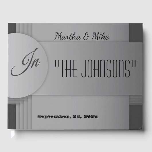 Hollywood-filmtitel Wedding Guest Book Gastenboek (Voorkant)