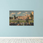 Hollywood, FL - Cadet Parade bij de militaire acad Canvas Afdruk (Insitu (Houten vloer))