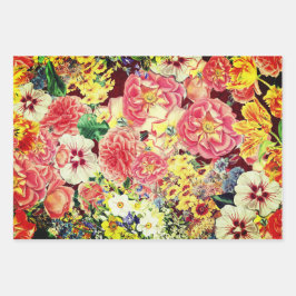 Hollywood Floral Botanical Sampler Inpakpapier Vel