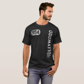 Hollywood Florida 954 Area Code Retro T-shirt (Voorkant volledig)