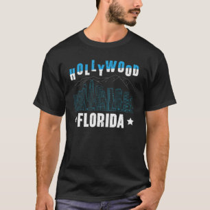 Hollywood Florida American USA Vakantie reizen naa T-shirt