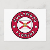 Hollywood Florida Briefkaart (Voorkant)