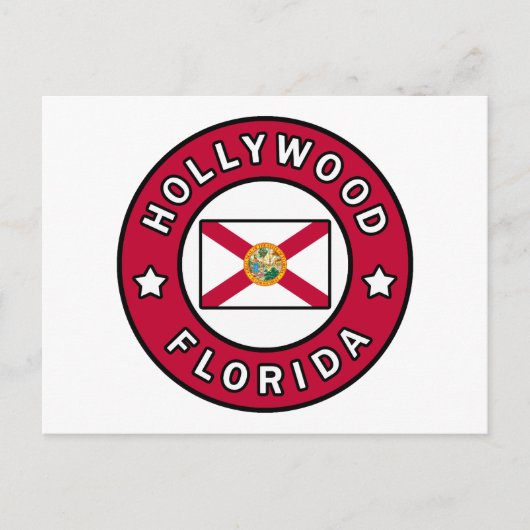 Hollywood Florida Briefkaart (Voorkant)