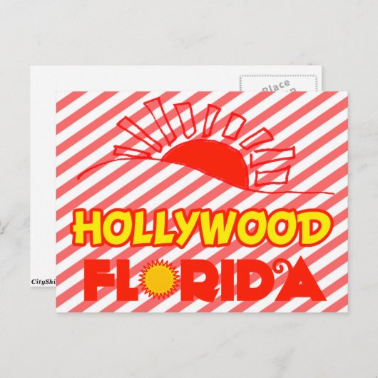 Hollywood, Florida Briefkaart (Voorkant / Achterkant)