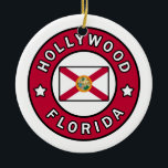 Hollywood Florida Keramisch Ornament<br><div class="desc">Hollywood Florida</div>