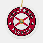 Hollywood Florida Keramisch Ornament (Voorkant)