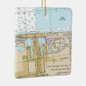 Hollywood Florida Nautical Chart Keramisch Ornament (Rechts)