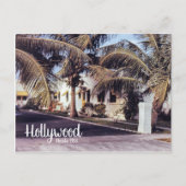 Hollywood Florida Retro Travel Afbeelding Tropical Briefkaart (Voorkant)