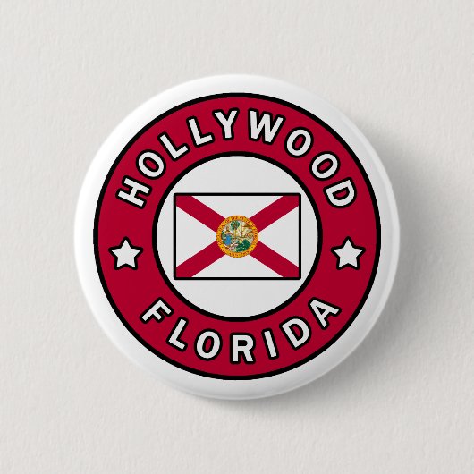Hollywood Florida Ronde Button 5,7 Cm (Voorkant)