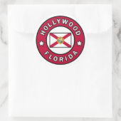 Hollywood Florida Ronde Sticker (Tas)