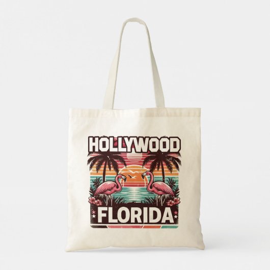 Hollywood Florida Tote Bag (Achterkant)
