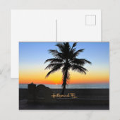 Hollywood, Florida - tropische zonsopgang Briefkaart (Voorkant / Achterkant)