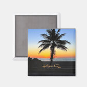 Hollywood, Florida - tropische zonsopgang Magneet (Voorkant / Achterkant)
