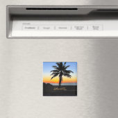 Hollywood, Florida - tropische zonsopgang Magneet (Insitu (Vaatwasser))