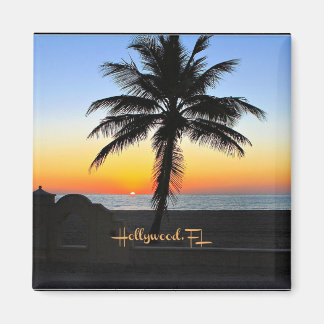 Hollywood, Florida - tropische zonsopgang Magneet