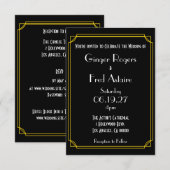 Hollywood / Gatsby / Classic 20's Art Deco Budget Kaart (Voorkant / Achterkant)