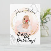 Hollywood glam beroemdheid op zijn verjaardag (Staand voorkant)