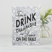 Hollywood Glam Couple's Shower Invitation Kaart (Staand voorkant)