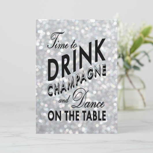 Hollywood Glam Couple's Shower Invitation Kaart (Staand voorkant)