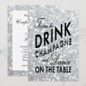 Hollywood Glam Couple's Shower Invitation Kaart (Voorkant / Achterkant)