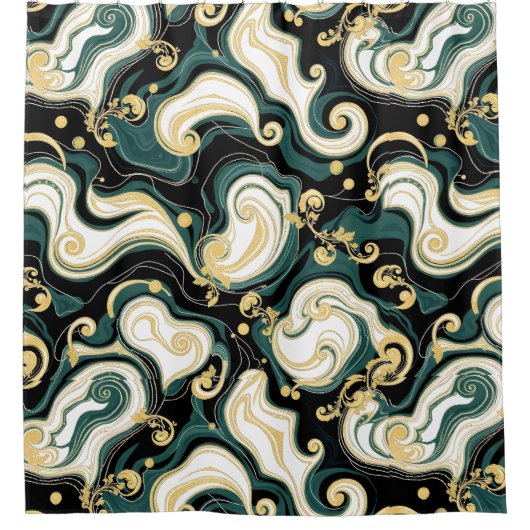 Hollywood Glam Douchegordijn – Luxe & Trendy (Voorkant)