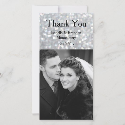 Hollywood Glam - Hartelijk dank! Bedankkaart (Voorkant)