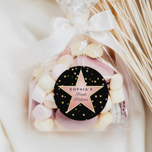 Hollywood Glam Personalized Ronde Sticker