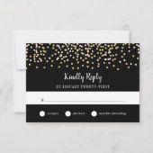 Hollywood Glam RSVP-kaart RSVP Kaartje (Voorkant)
