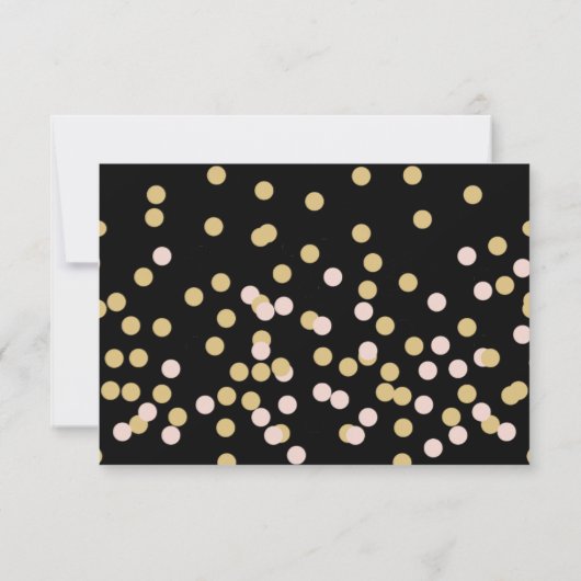 Hollywood Glam RSVP-kaart RSVP Kaartje (Achterkant)