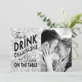 Hollywood Glam Save the Date (Staand voorkant)