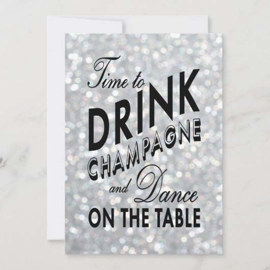 Hollywood Glam Verloving Invitation Kaart (Voorkant)