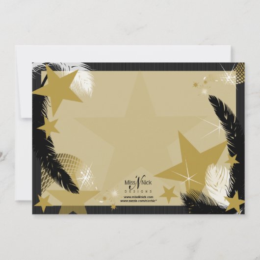 Hollywood Glamor Award - Uitnodiging (Achterkant)