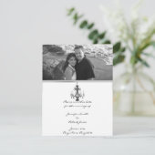 Hollywood Glamor Chandelier Save the Date (Staand voorkant)