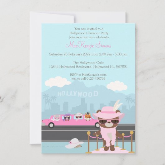 Hollywood Glamor Star Woodland Kaart (Voorkant)